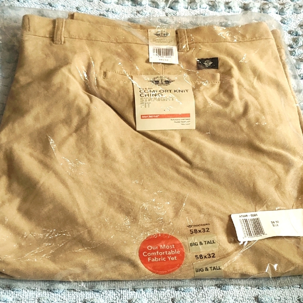 Comfort Knit Chino Pants - Tan